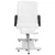 Produktbild 2 för Massagefåtölj med fotpall vit 127x60x98 cm konstläder
