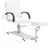 Produktbild 8 för Massagefåtölj med fotpall vit 127x60x98 cm konstläder