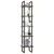 Produktbild 3 för Bokhylla 5 hyllplan brun 40x30x175 cm massiv furu
