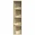 Produktbild 5 för Hörnhylla sonoma-ek 33x33x132 cm konstruerat trä