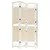 Produktbild 4 för 338559 4-Panel Room Divider Cream 140x165 cm Fabric