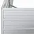 Produktbild 6 för Odlingslåda upphöjd galvaniserat stål 160x40x45 cm silver