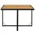 Produktbild 3 för Trädgårdsbord svart 109x107x74 cm konstrotting & massiv akacia