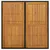 Produktbild 4 för Trädgårdsbord svart 109x107x74 cm konstrotting & massiv akacia
