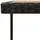 Trädgårdsbord svart 109x107x74 cm konstrotting & massiv akacia