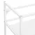 Produktbild 6 för Ram för tvättställ vit 40x38x83 cm järn