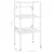 Produktbild 7 för Ram för tvättställ vit 40x38x83 cm järn