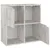 Produktbild 2 för Bokhylla betong-färg 60x27,5x59,5 cm spånskiva 