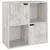Produktbild 5 för Bokhylla betong-färg 60x27,5x59,5 cm spånskiva 