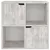 Produktbild 6 för Bokhylla betong-färg 60x27,5x59,5 cm spånskiva 