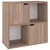 Produktbild 5 för Bokhylla grå sonoma-ek 60x27,5x59,5 cm spånskiva 