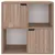 Produktbild 6 för Bokhylla grå sonoma-ek 60x27,5x59,5 cm spånskiva 