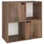 Produktbild 5 för Bokhylla rökfärgad ek 60x27,5x59,5 cm spånskiva 