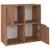 Produktbild 2 för Bokhylla brun ek 60x27,5x59,5 cm spånskiva 