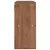 Produktbild 7 för Bokhylla brun ek 60x27,5x59,5 cm spånskiva 