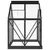 Produktbild 7 för Glasväxthus antracit 155x103x191 cm aluminium