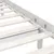 Produktbild 6 för Sängram vit massivt trä 75x190 cm
