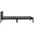 Produktbild 5 för Sängram svart massiv furu 75x190 cm