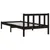 Produktbild 6 för Sängram svart massiv furu 75x190 cm