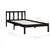 Produktbild 9 för Sängram svart massiv furu 75x190 cm