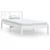 Produktbild 2 för Sängram vit massiv furu 90x190 cm