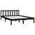 Produktbild 3 för Sängram svart massiv furu 120x190 cm