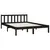 Produktbild 3 för Sängram svart massiv furu 135x190 cm