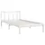 Produktbild 3 för Sängram vit massiv furu 90x200 cm