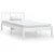 Produktbild 2 för Sängram vit massiv furu 100x200 cm