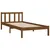 Produktbild 3 för Sängram honungsbrun massiv furu 100x200 cm