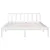Produktbild 4 för Sängram vit massiv furu 120x200 cm