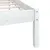 Produktbild 8 för Sängram vit massiv furu 120x200 cm