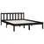 Produktbild 3 för Sängram svart massiv furu 120x200 cm