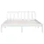 Produktbild 4 för Sängram vit massiv furu 150x200 cm