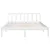 Produktbild 4 för Sängram vit massiv furu 160x200 cm
