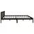 Produktbild 5 för Sängram svart massiv furu 200x200 cm 