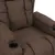Produktbild 5 för Reclinerfåtölj taupe tyg