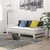 Produktbild 3 för Dagbädd utdragbar 2x(90x200) cm vit massiv furu