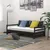 Produktbild 3 för Dagbädd utdragbar 2x(90x200) cm svart massiv furu