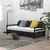 Produktbild 3 för Dagbädd utdragbar 2x(90x200) cm svart massiv furu