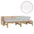 Produktbild 2 för Dagbädd utdragbar 2x(90x200) cm honungsbrun massiv furu