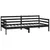 Produktbild 4 för Dagbädd med lådor 90x200 cm svart massiv furu