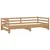 Produktbild 4 för Dagbädd utdragbar 2x(90x200) cm honungsbrun massiv furu