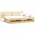 Produktbild 2 för Dagbädd utdragbar 2x(90x200) cm massiv furu