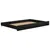 Produktbild 6 för Dagbädd utdragbar 2x(90x200) cm svart massiv furu