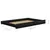 Produktbild 7 för Dagbädd utdragbar 2x(90x200) cm svart massiv furu