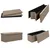 Produktbild 5 för Hopfällbar förvaringsbänk cappuccino PVC 