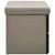 Produktbild 4 för Hopfällbar förvaringsbänk taupe 76x38x38 cm konstlinne