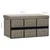 Produktbild 10 för Hopfällbar förvaringsbänk taupe 76x38x38 cm konstlinne