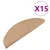 Produktbild 2 för Trappstegsmattor självhäftande 15 st 56x17x3 cm beige